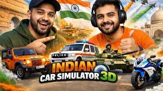 Indian Car Simulator 3D 😱 | Police, Army, Super Bikes & Desi Roads ka Full Maza! 🇮🇳🚓🏍️