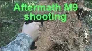 Shooting the Aftermath M9 GBB pistol (Semi & Full auto)