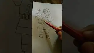 How to make Santa Claus sticker step by step 🎅