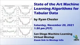 State of the Art Machine Learning Algorithms for Tabular Data