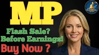 MP Materials Flash Sale? 📉 Why I&rsquo;m Buying the Dip Before Earnings! MP STOCK PODCAST TODAY  ANALYSIS 