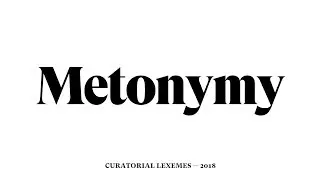 Metonymy