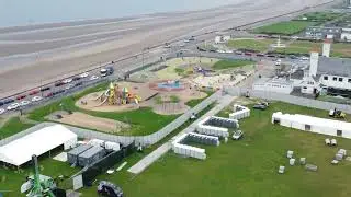 Ayr Pavillion Festival 2025 site from above