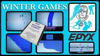 Winter Games by EPYX on the Atari 2600 from 1987