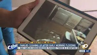 San Carlos residents forced to clean up after morning flooding