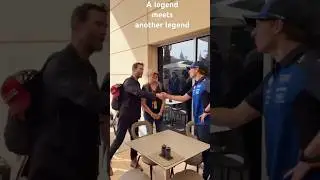 Hollywood legend meets F1 legend 👍