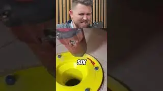 Этот унитаз официально установлен навсегда. Шесть заглушек Tapcon?
