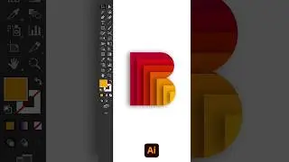 How to Design letter B #logo #shorts #graphicdesign