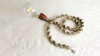Lampara colgante macrame para papá