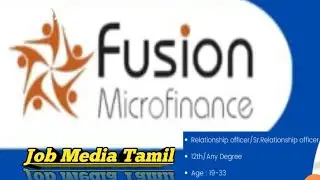 Fusion Microfinance Job Vacancy #fusion #microfinance