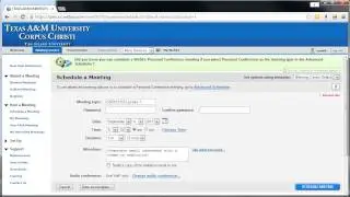 Scheduling a Basic Meeting in WebEx