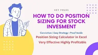 Position Sizing Strategy Tamil | position sizing in stock trading | Position Sizing Calculator Excel