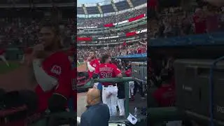The Guardians find out mid-game they've won the AL Central ❤️