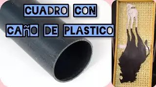 C&oacute;mo hacer cuadro con tubo de pvc #manualidades #hechoamano #jesuschrist 