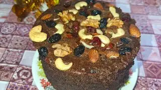 Christmas Cake No Maida,No Oven,Eggless 🎄🎁 Healthy Plum Cake Recipe#pahadibhulliskitche#viral #cake 