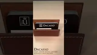 Rustic Brown Leather Business Card Holder (A3207)
