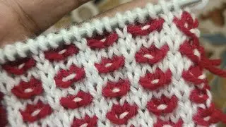 2 Colour Knitting Design //By Indiaknittingcompany 🌹