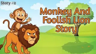 Foolish Lion And Monkey Story/Animals Cartoon Animated Story 