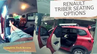 Renault Triber AMT Различные варианты сидений #loungeonwheels #Renaulttriber #completeTechReview