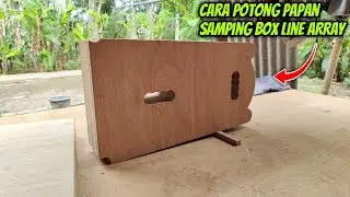 Cara potong miring box line array auto presisi sama rata