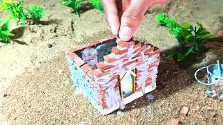 Mini house making | #diyhouse #nature #miniaturebuilds #minihouse 