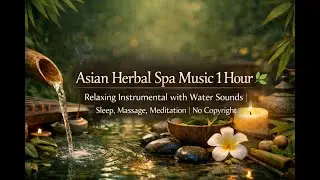 Asian Herbal Spa Music 1 Hour 🌿 Relaxing Instrumental | Sleep, Massage, Meditation | No Copyright