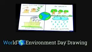 Environment Day Poster Drawing|World Environment Day Drawing|Save Earth Save Life Poster Drawing 