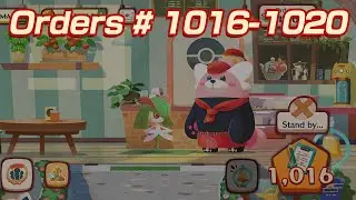 [Pokemon Cafe Mix] Episode 320 - Orders #1016, 1017, 1018, 1019, and 1020