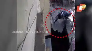 Portion of land collapse in Delhi