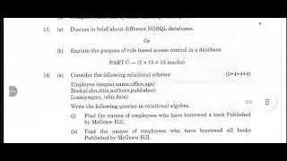 CS3492 | Database Management Systems | Nov Dec 2024 | Anna Univ. | Previous Year Questions | #dbms
