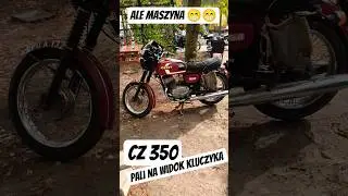 CZ 350 pali na widok kluczyka 😁😁 #moto4fun #mz #team #cz350 #jawa #wsk #junak #zabytek #prl #demolud