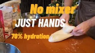 Easiest Hand-Kneaded Neapolitan Dough (70% Hydration, No Mixer, No Poolish)