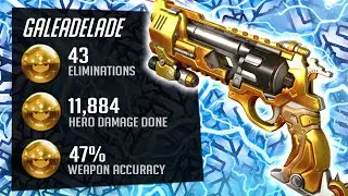 Gale Top 162 DPS Main - McCree! 43 elims! POTG! [ Overwatch Season 28 Top 500 ]