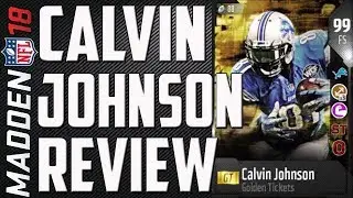 HOW GOOD IS GOLDEN TICKET FREE SAFETY CALVIN JOHNSON? MUT 18 CARD REVIEW