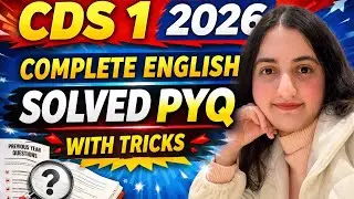 complete Upsc cds english solved PYQ