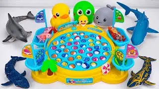 [🦈toy asmr🦈] Baby Shark Fun Fishing Toy Set & RC Shark & RC Dolphin ASMR | Satisfying With Unboxing