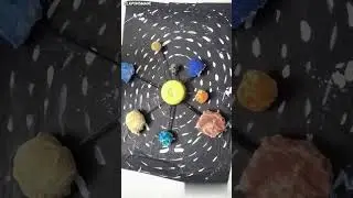 Rotating Solar System Using Tissue Paper 🌍 | DIY Planets for Kids | ClayonsMade #clayonsmade