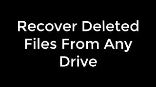 Recover Deleted Files: hard disk/ pendrive/other removable
