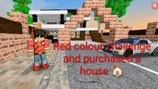 Red colour challenge and purchase a house in party craft 