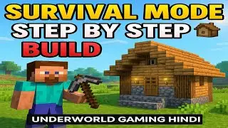 Minecraft घर का डिज़ाइन 🏡 | Survival Mode Step by Step | Underworld Gaming Hindi