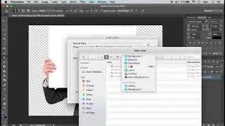 Open multiple image files as layers in Photoshop CC