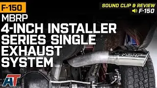 2021-2022 F150 5.0L MBRP 4-Inch Installer Series Exhaust System; Race Version Sound Clip & Install