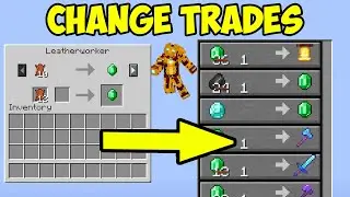 Minecraft Villager how to change TRADES (EASY)