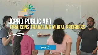 JCPRD Public Art - ITRAicons Traveling Mural Progress, Part 1