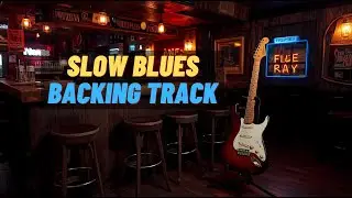 Slow Blues Guitar Backing Track In E Minor - 68 BPM