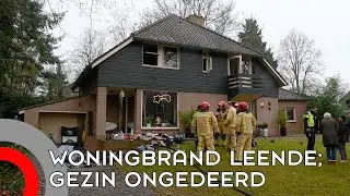 Kleding vat vlam in woning Leende