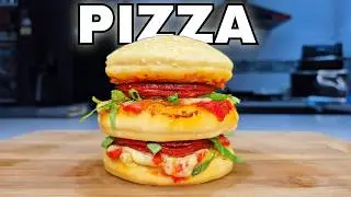 This PIZZA BIG MAC is the ultimate pizza burger!