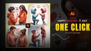 Propose Day Ai Photo Editing | Happy Propose Day Name Video Editing - Bing Image Creator Propose Day