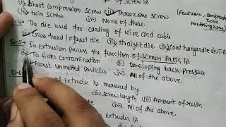 MCQ based questions on PRP (mold tech)by -YP singh