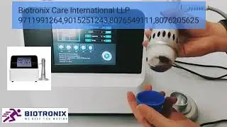 Biotronix Solution Forever Shockwave Therapy Digital Touch Screen 7 Heads Silicon Covers Foot Switch
